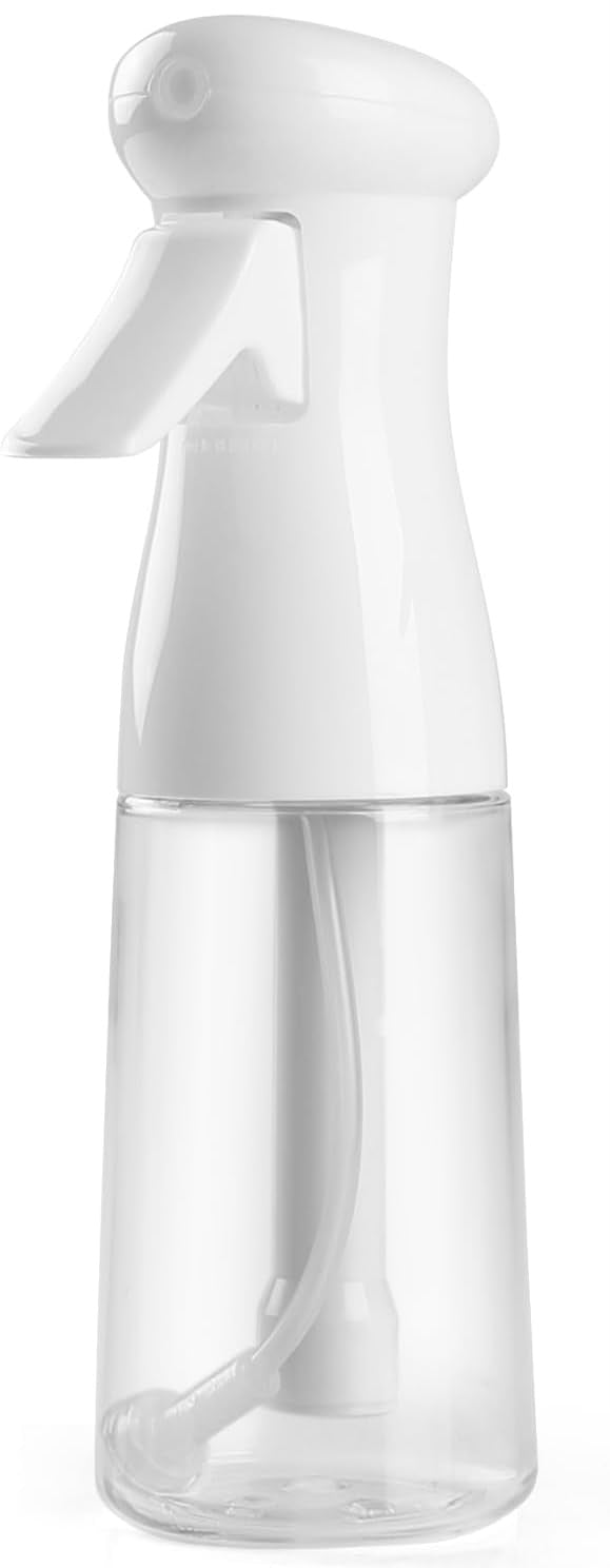 Spray Bottle For Hydrosols, Continuous Mister Empty Spray Bottle, Ultra Fine Mist Water Sprayer for Hairstyling, Cleaning, Plants, Pets, Barbers, Salons, Essential Oil Scents - Single- 6.8 OZ